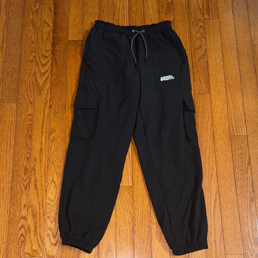 Justice Black Cargo Pants for Kids